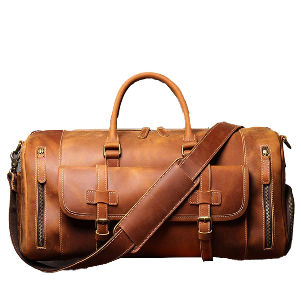 Leather Duffel Bags For Men's