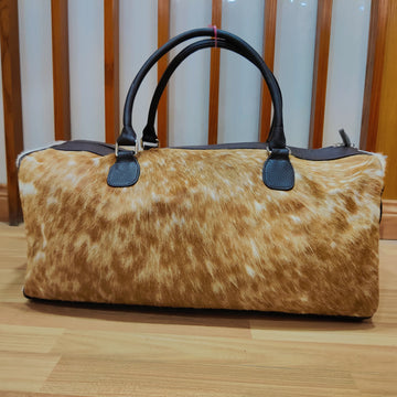 Pony Skin Bag Medium Cowhide Duffel, Perfect Anniversary or Birthday Gift