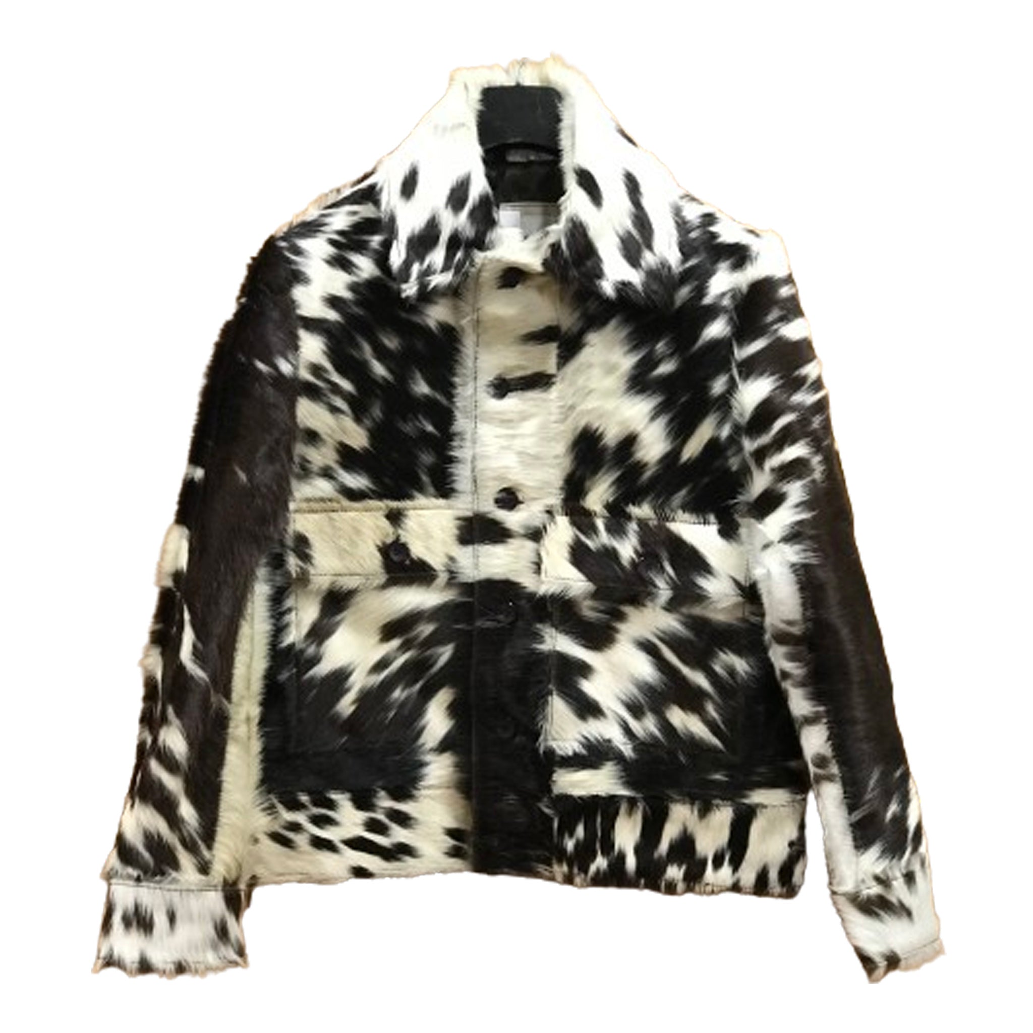 Cow print cheap jacket mens