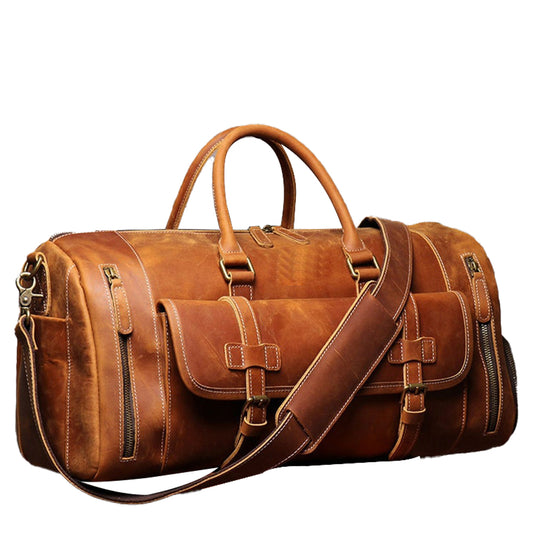 Leather Duffel Bags For Men's