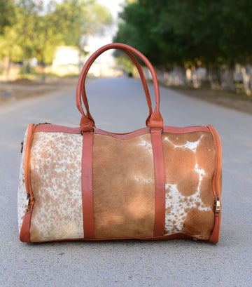 Pony Skin Bag: Handmade Cow Hide Leather, Stylish & Durable Tote for Everyday Use - Perfect Gift for Her
