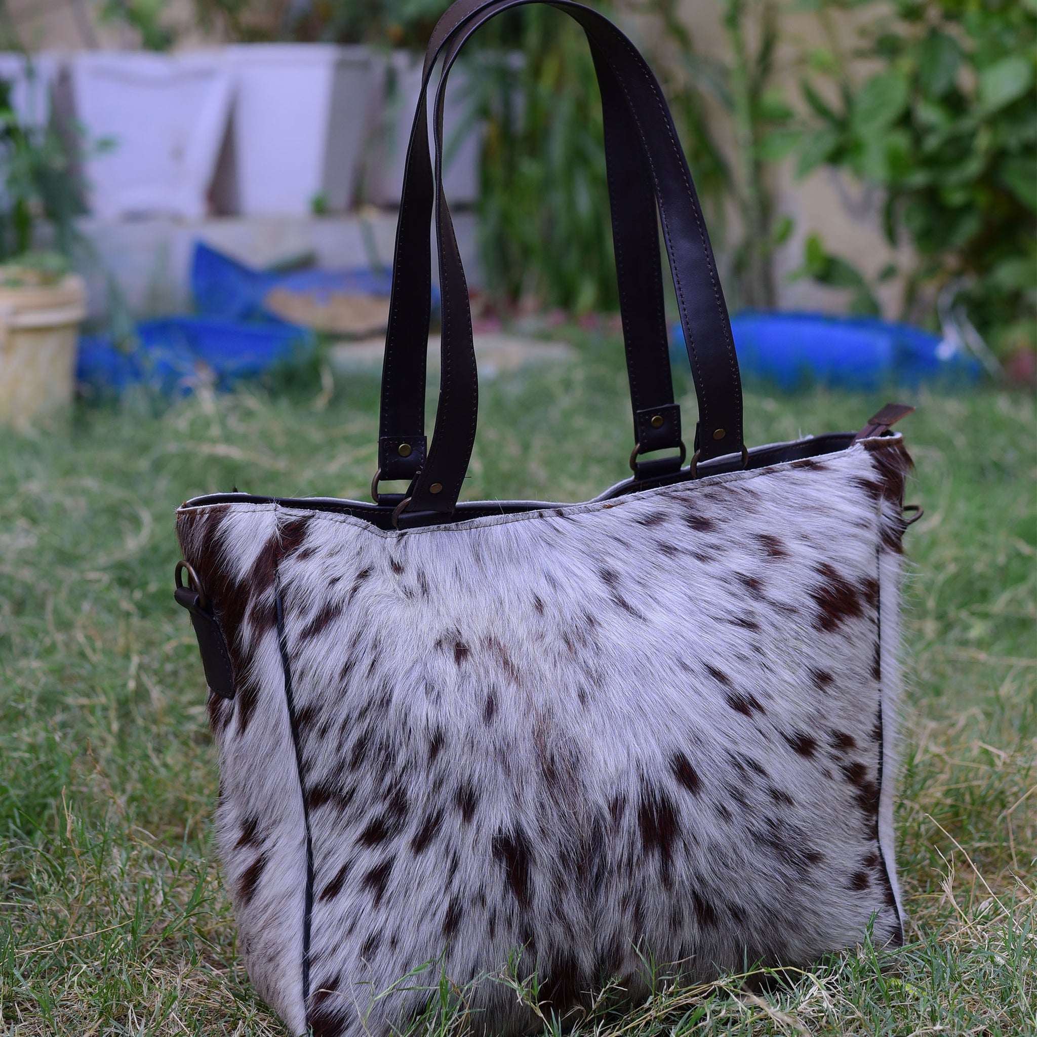 Cowhide Crossbody Bag - Chic Genuine Leather Purse with Adjustable Strap, Perfect Everyday Leather Crossbody for Her