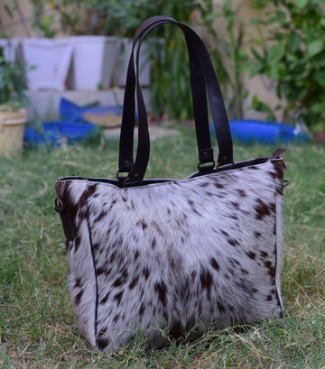 Cowhide Crossbody Bag - Chic Genuine Leather Purse with Adjustable Strap, Perfect Everyday Leather Crossbody for Her