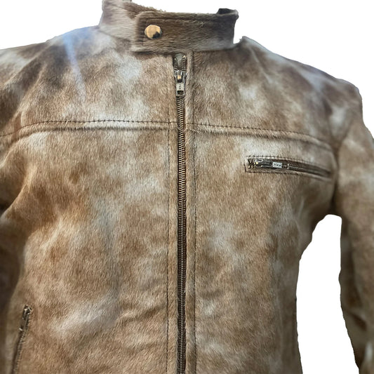 Men's Cow Hide Brown Leather Jacket -Great Gift for Him