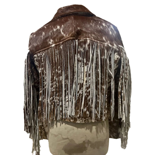Genuine Leather Women's Jacket - Luxurious Cow Hide, Chic & Timeless Design